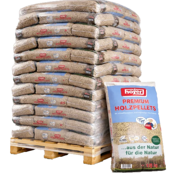 Hoyer Holzpellets ENplus A1 990kg 66 Saecke hoher Heizwert
